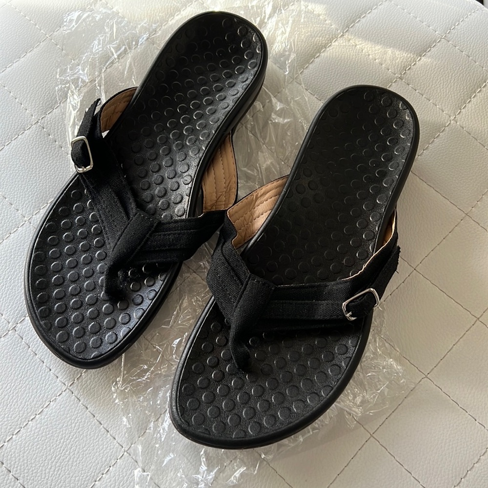 Plus Protection Therapeutic Sandals (US 7) New Black
